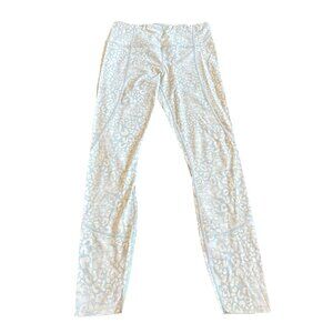 Varley Animal Print High Waisted Leggings Stretch Cheetah Full Length Size Small